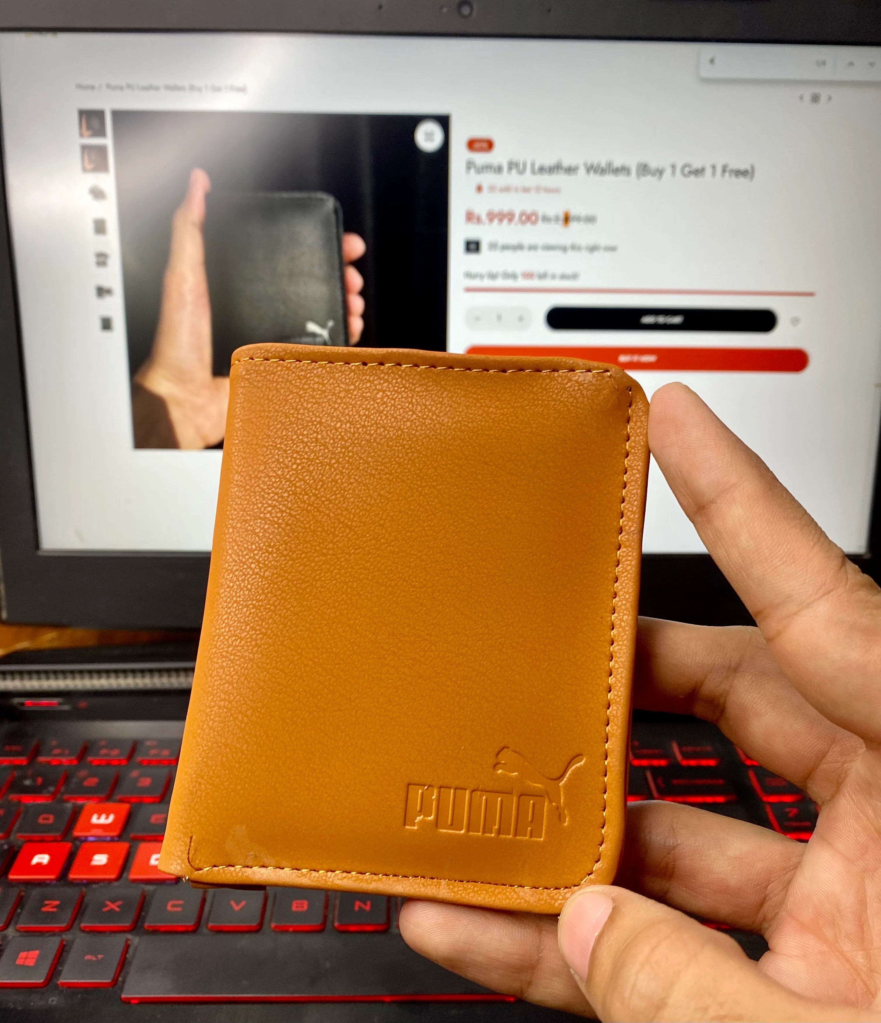 Leather Wallets (Buy 1 Get 1 Free)