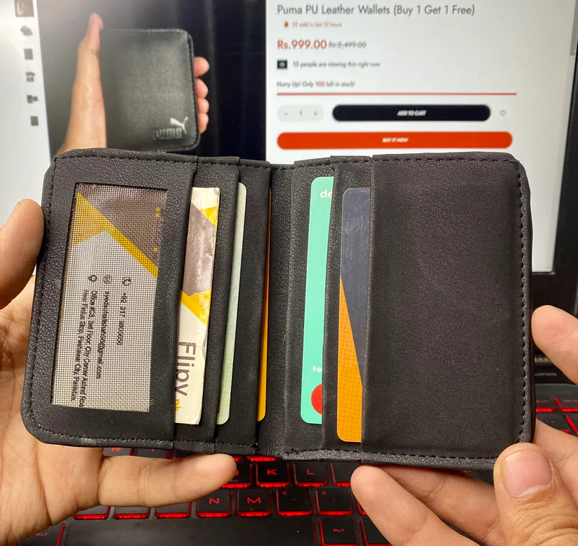 Leather Wallets (Buy 1 Get 1 Free)